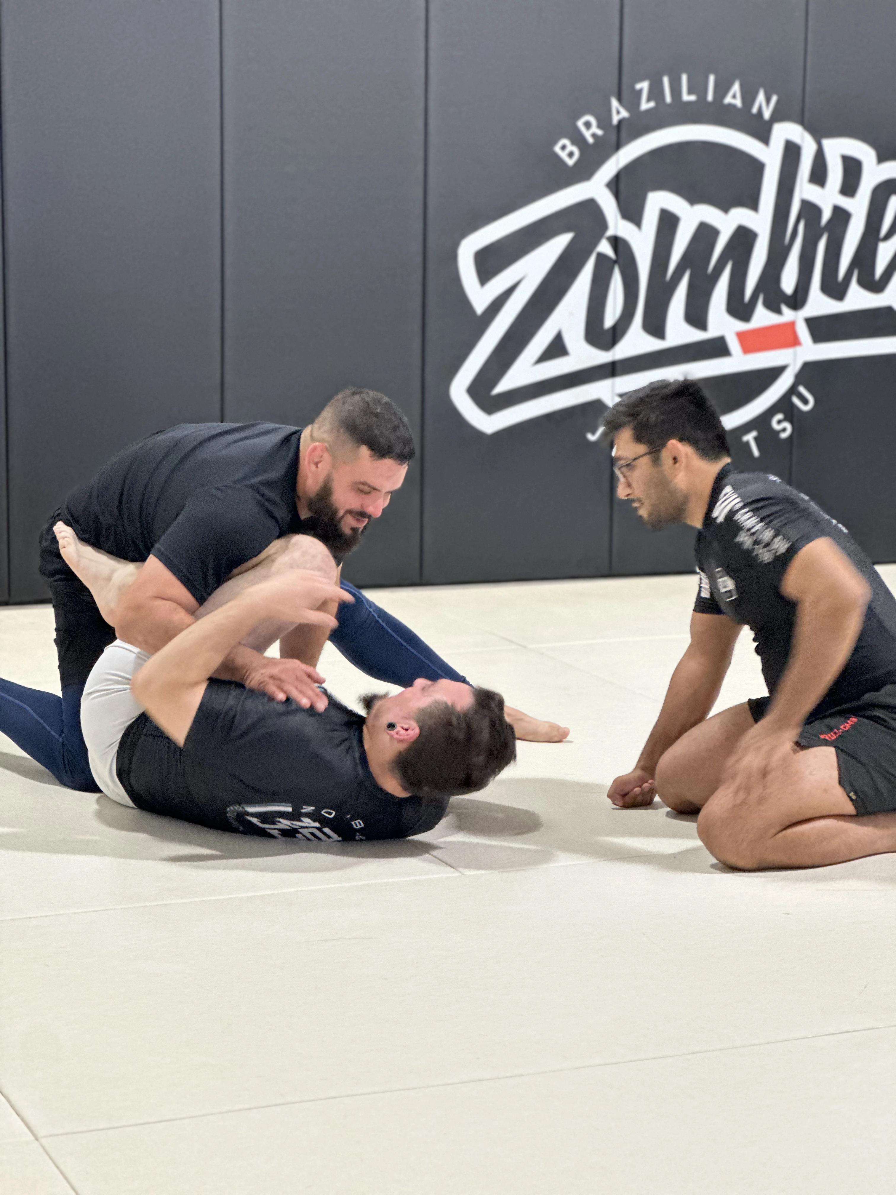 Instructor teaching BJJ technique at Zombie BJJ Allentown PA